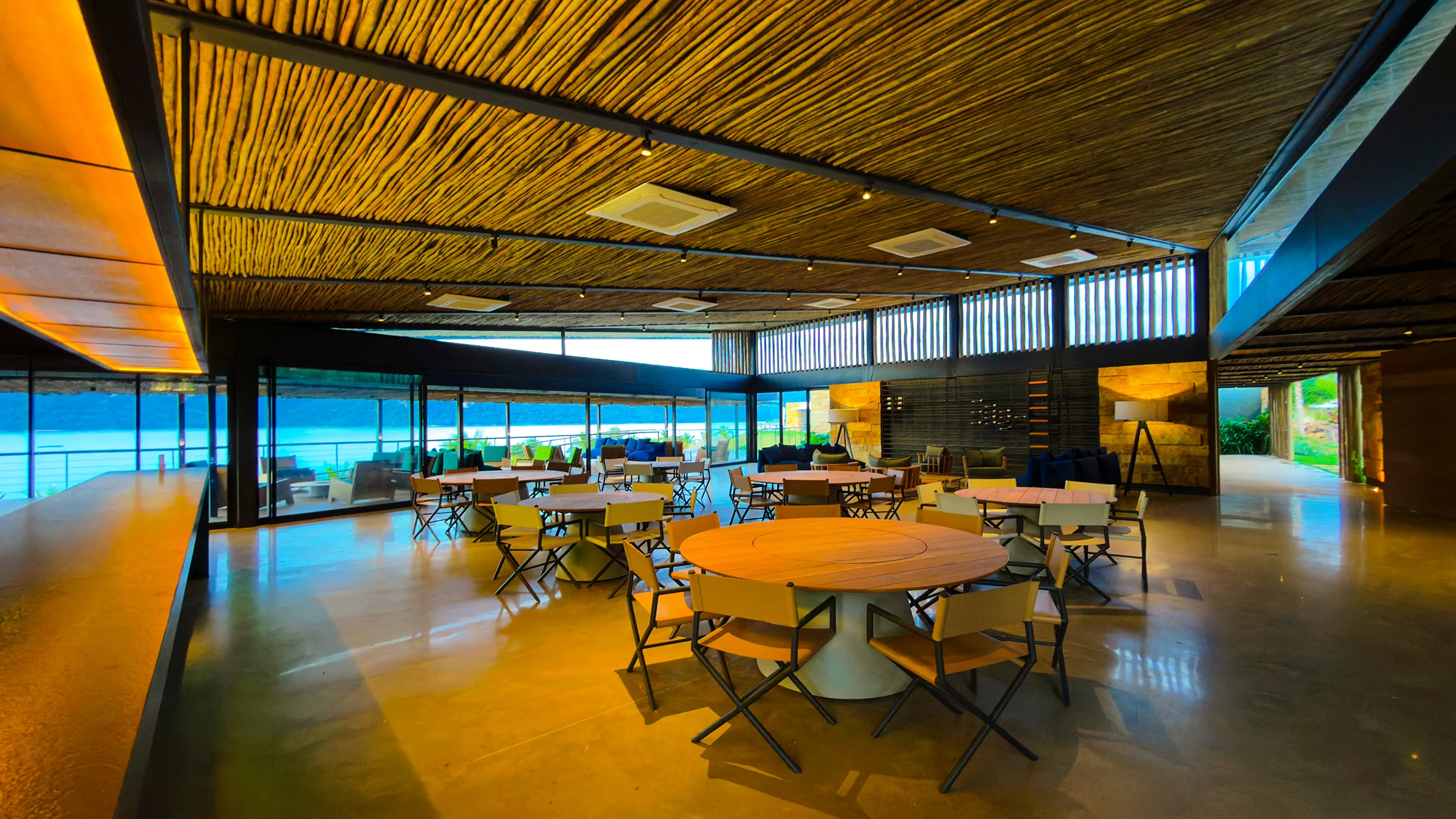 Interior do espaço gourmet